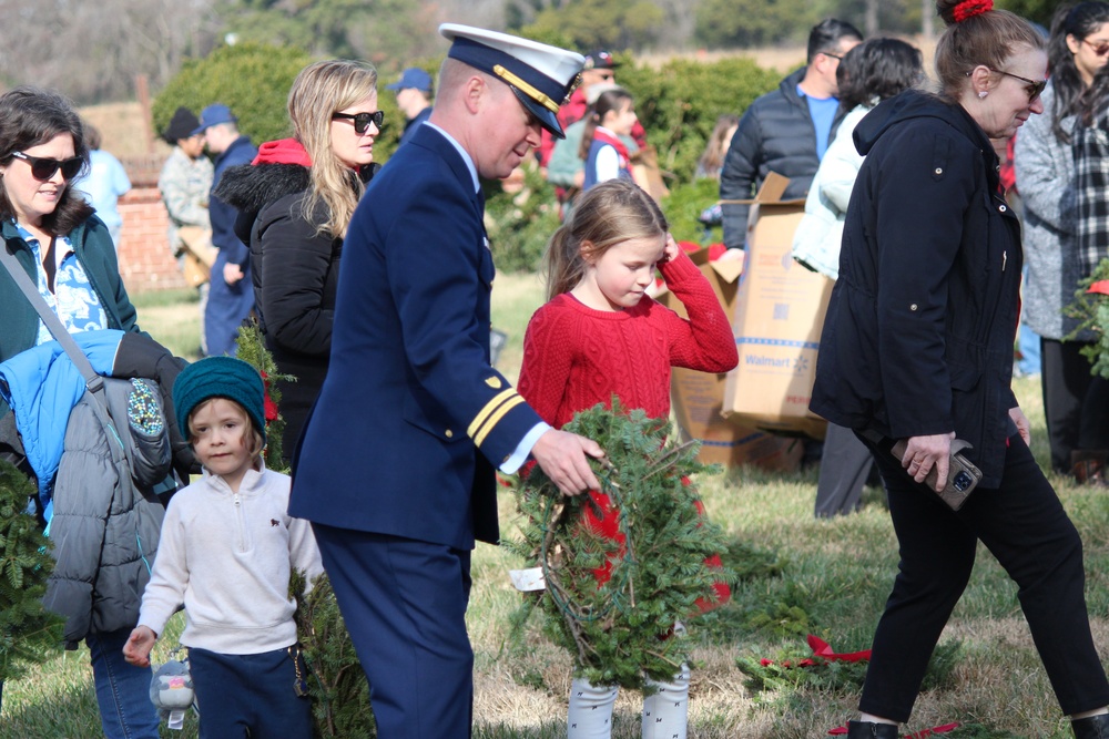 Wreaths Across America event at Yorktown National Cemetery