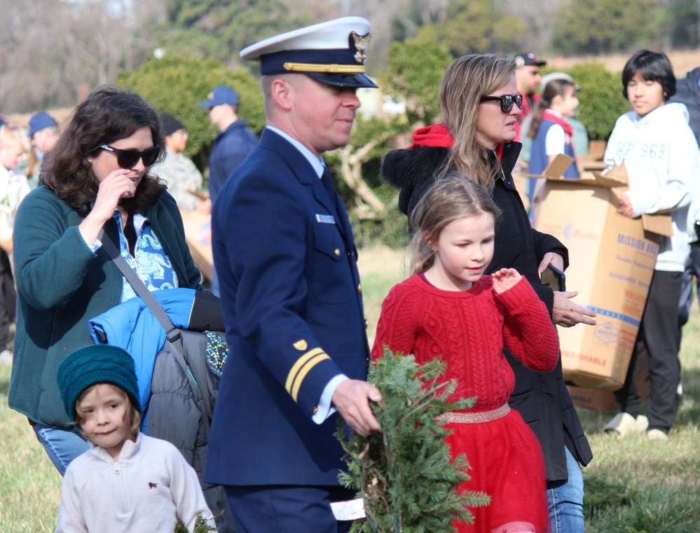 Wreaths Across America event at Yorktown National Cemetery