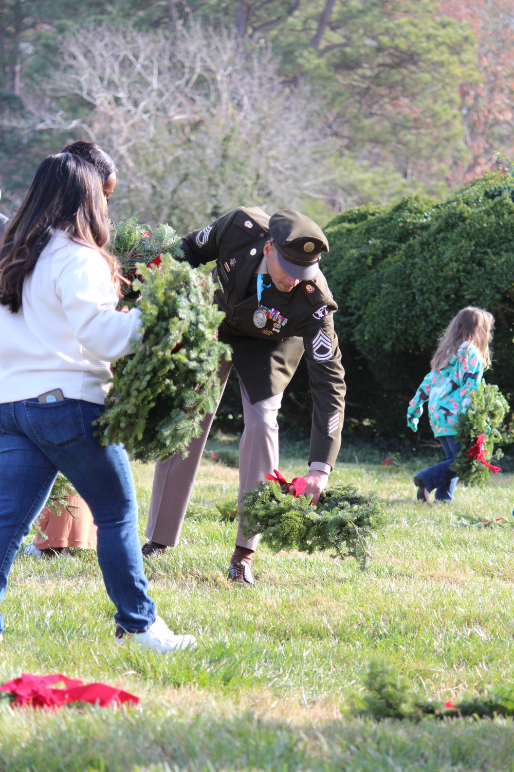 Wreaths Across America event at Yorktown National Cemetery