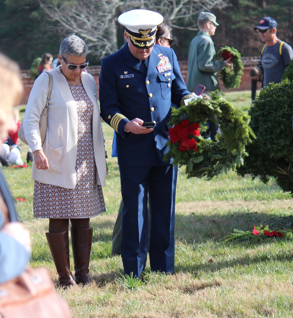 Wreaths Across America event at Yorktown National Cemetery