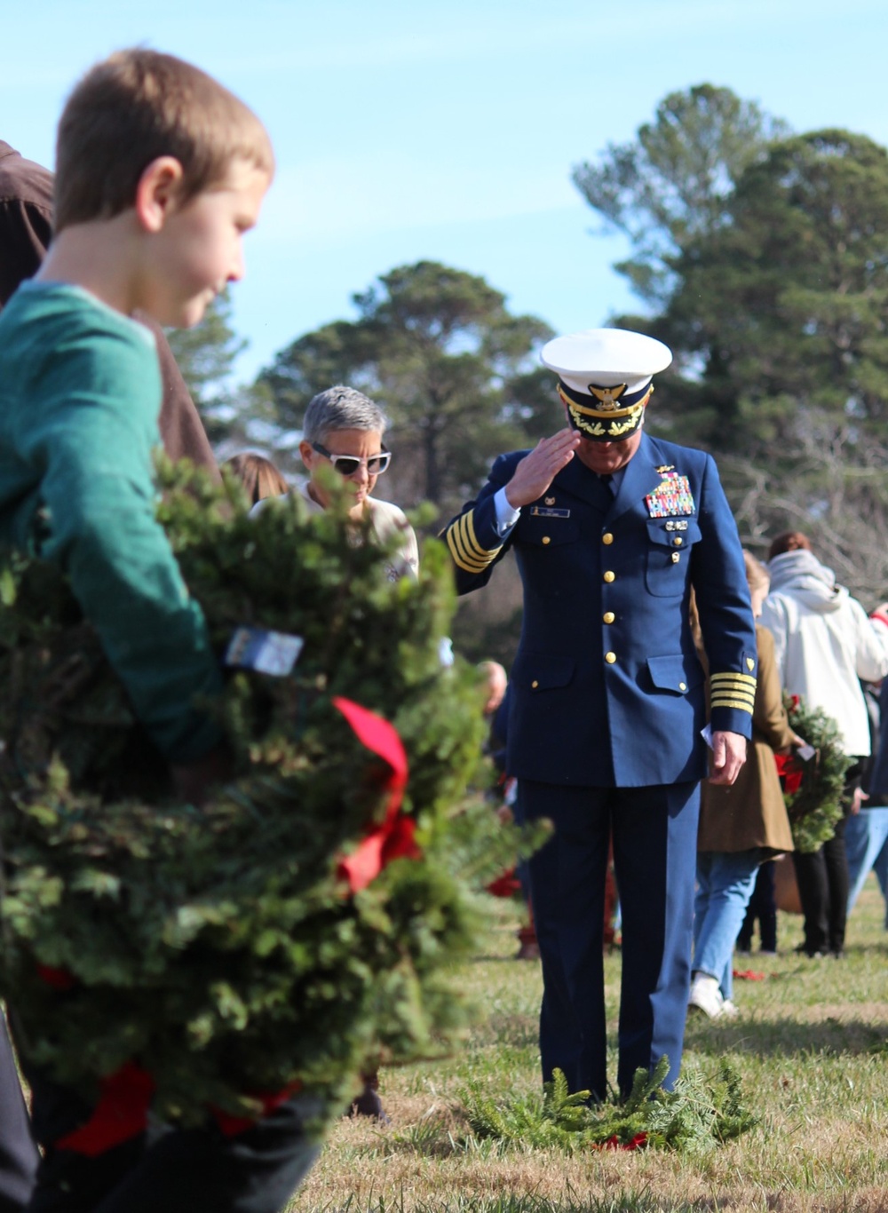 Wreaths Across America event at Yorktown National Cemetery