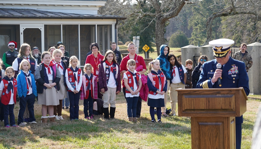 Wreaths Across America event at Yorktown National Cemetery