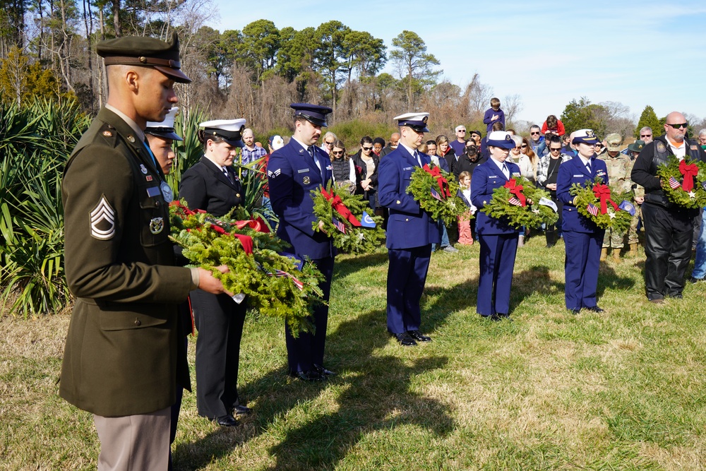 Wreaths Across America event at Yorktown National Cemetery