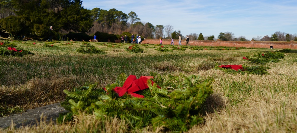 Wreaths Across America event at Yorktown National Cemetery