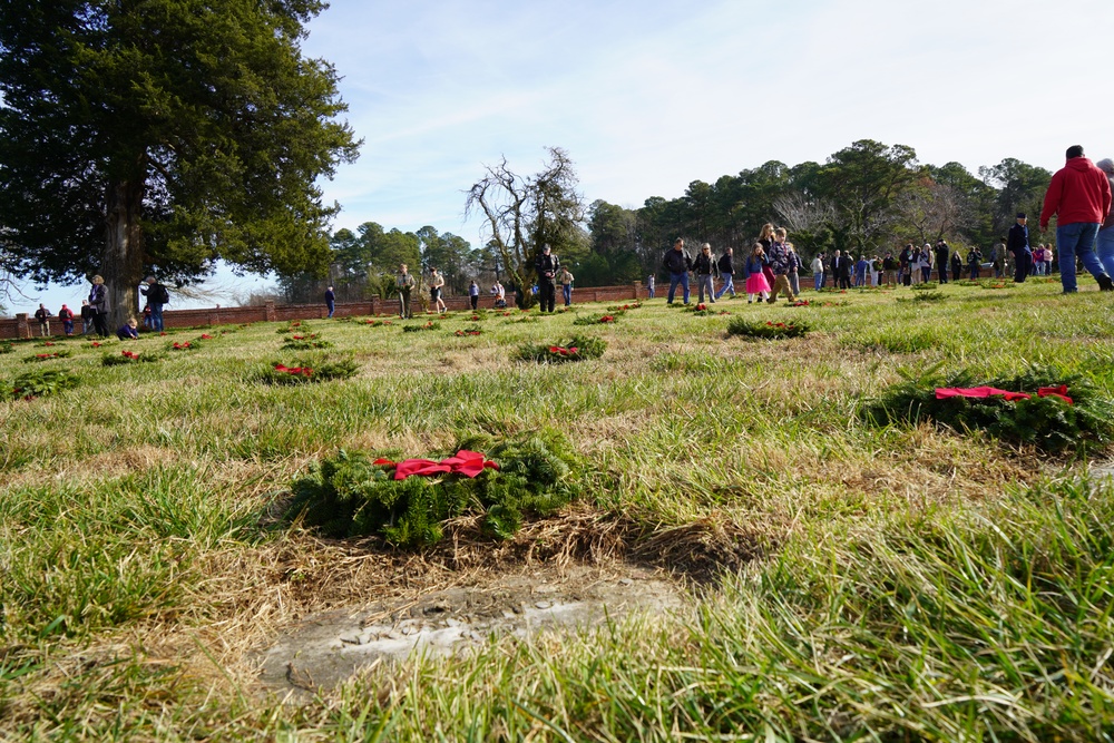 Wreaths Across America event at Yorktown National Cemetery