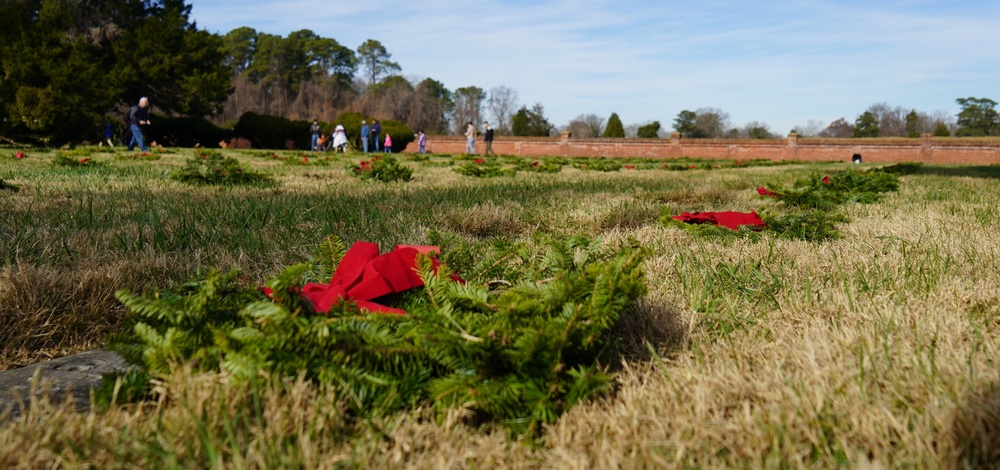 Wreaths Across America event at Yorktown National Cemetery