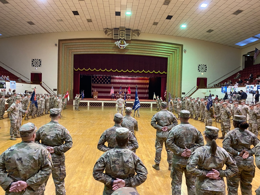 2-112th IN deployment ceremony