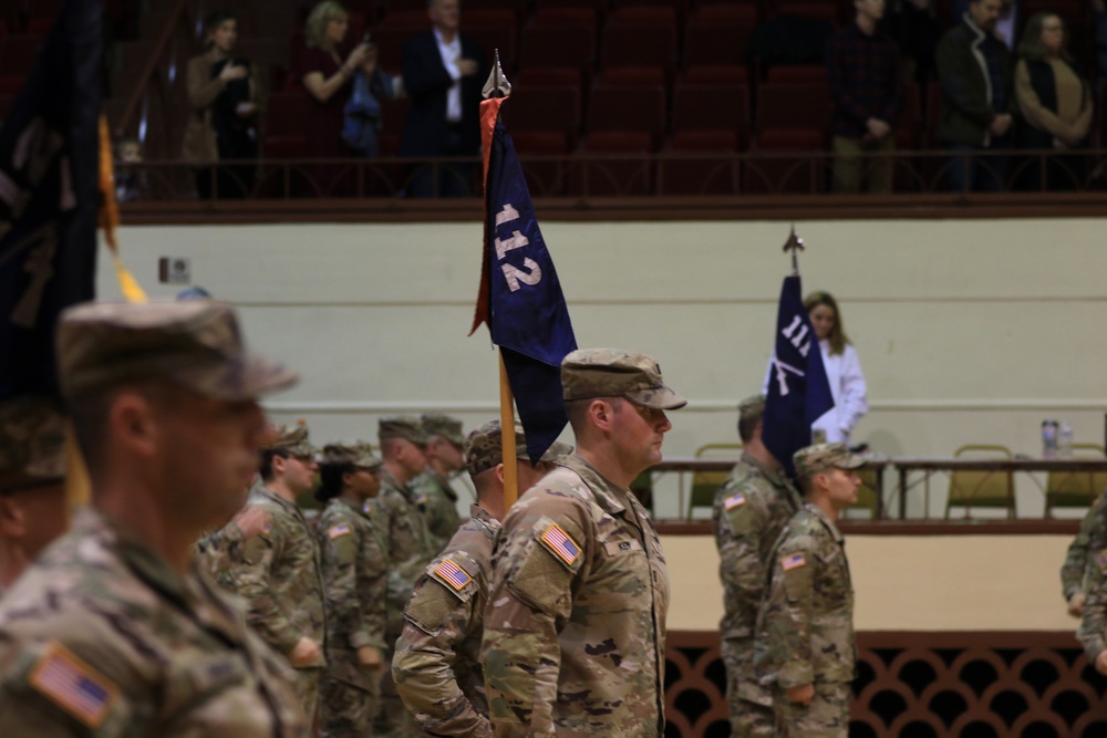 2-112th IN deployment ceremony