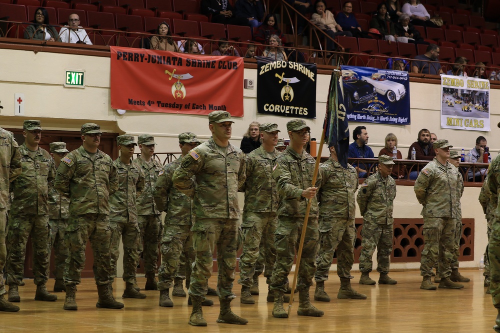 2-112th IN deployment ceremony