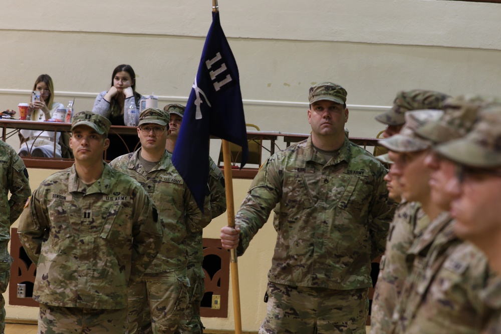 2-112th IN deployment ceremony