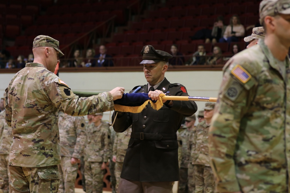 2-112th IN deployment ceremony