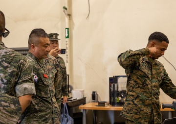 Republic of Korea Marines visit 3rd Marine Logistics Group