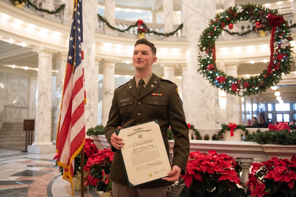 General commissions son in the same place he commissioned decades earlier