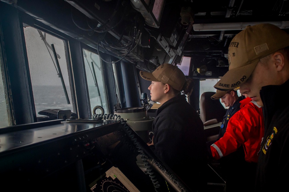 USS Hopper underway operations