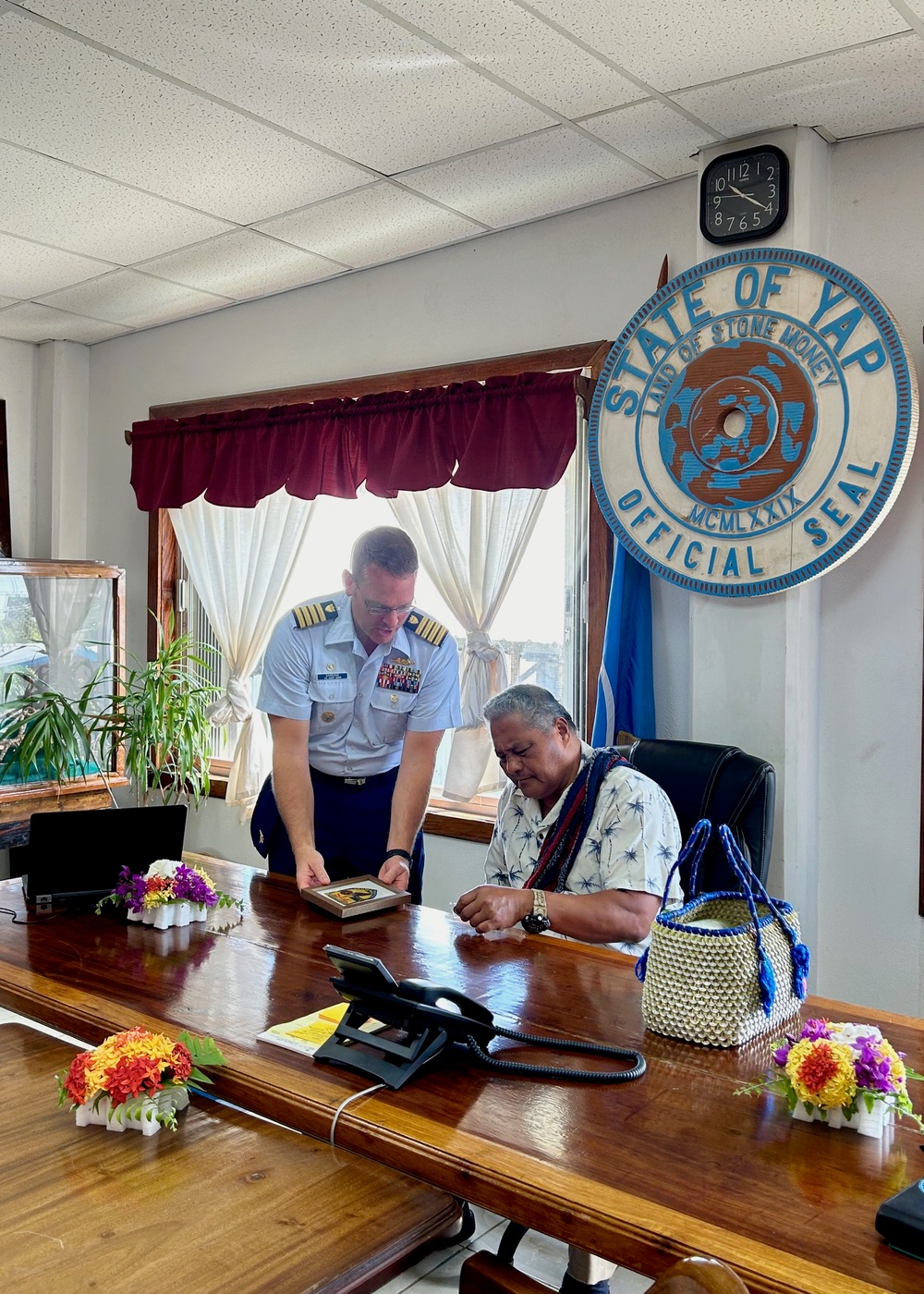 U.S. Coast Guard, Yap strengthen ties through key leader engagement, site visit