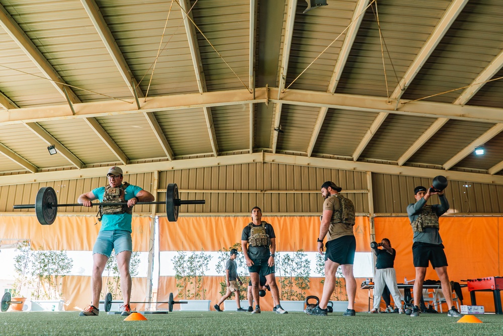 Deployed Airmen Complete Memorial Workout Challenge to Honor Fallen EOD Technicians