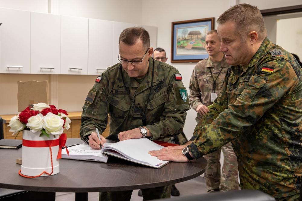 Multinational Corps Northeast Generals Visit Camp Kosciuszko