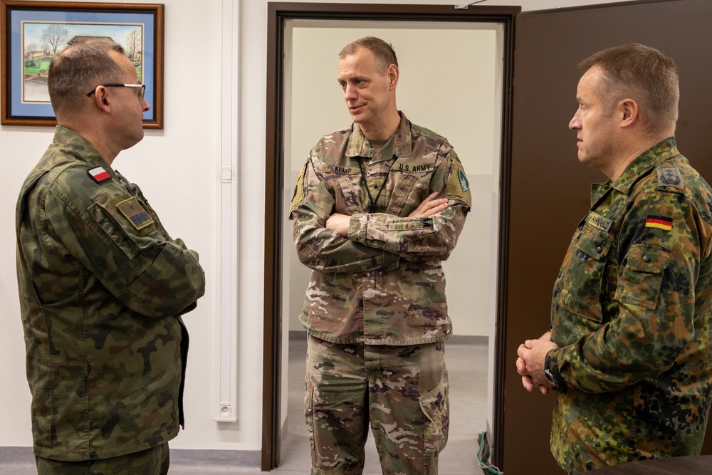 Multinational Corps Northeast Generals Visit Camp Kosciuszko