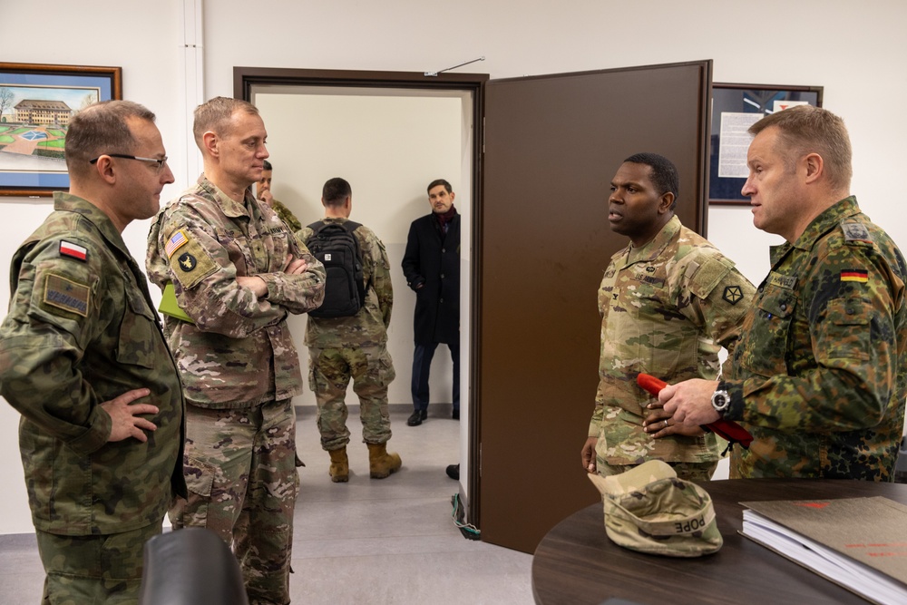 Multinational Corps Northeast Generals Visit Camp Kosciuszko