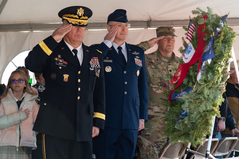 Dover AFB leadership participates in Wreaths Across America ceremony