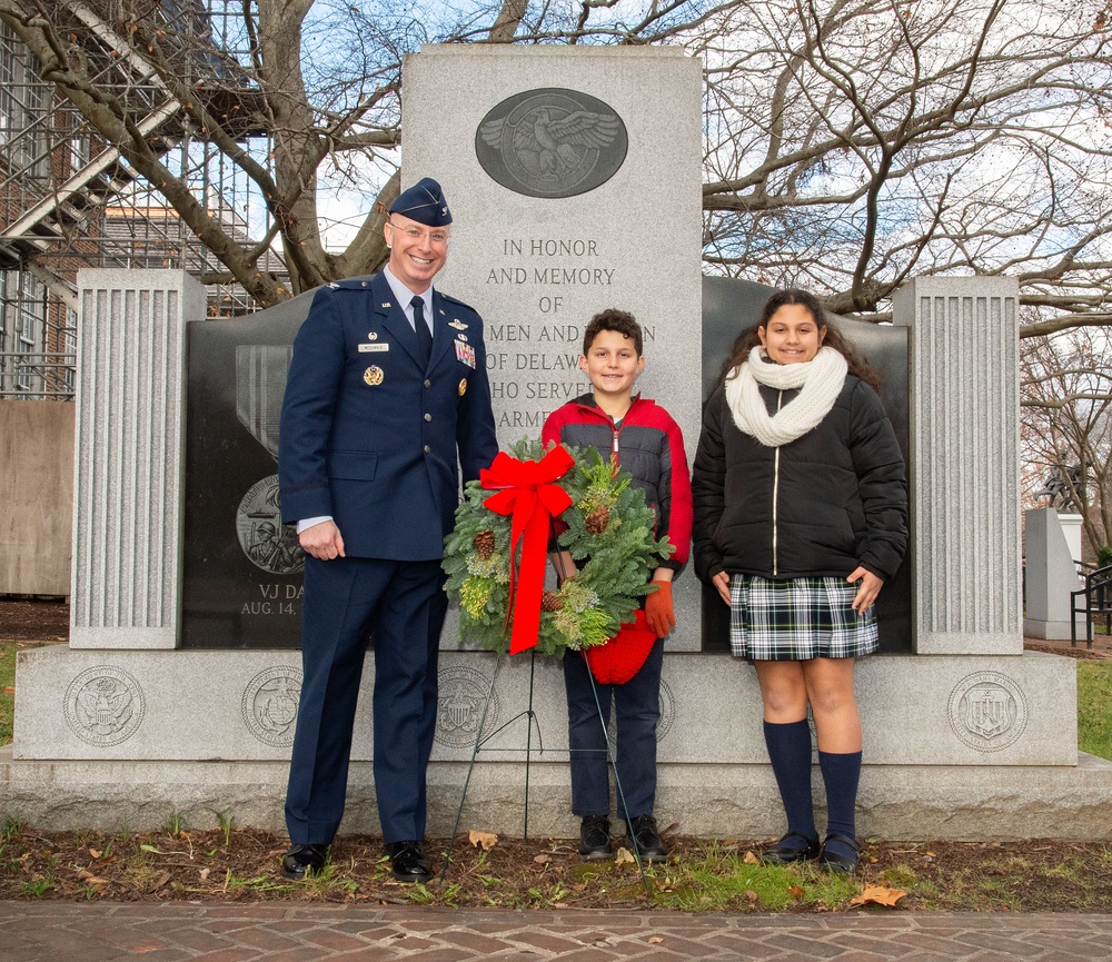 Dover AFB leadership participates in Wreaths Across America ceremony