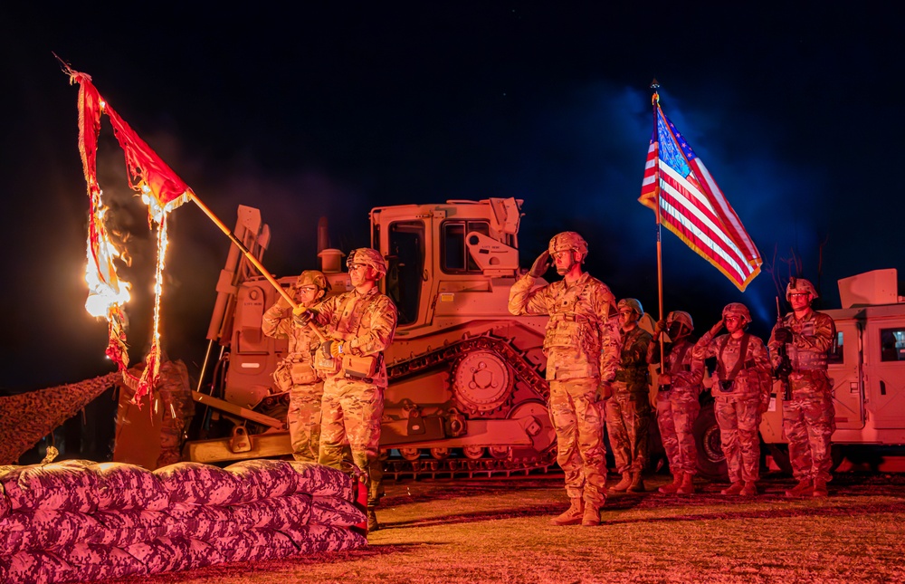 2nd Engineer Battalion’s 73rd Burning of The Colors Ceremony