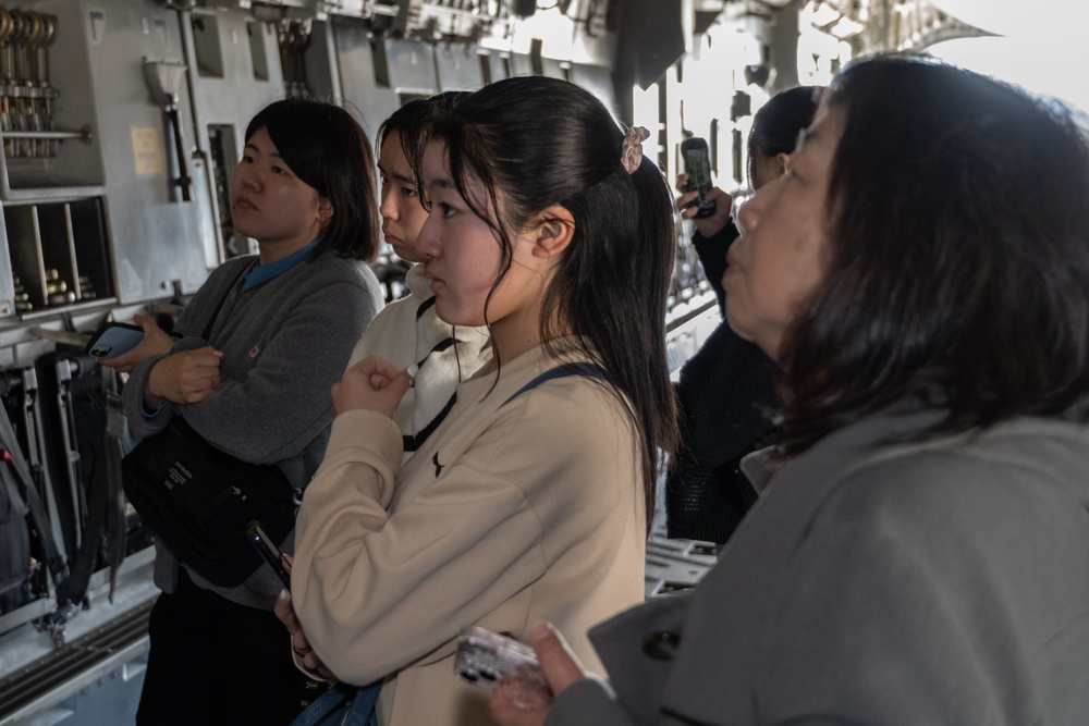 Exchange Students Tour Travis Air Force Base