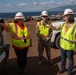 USACE personnel and contractors provide updates and tour of temporary school to Rep. Jill Tokuda