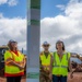 USACE personnel and contractors provide updates and tour of temporary school to Rep. Jill Tokuda