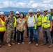 USACE personnel and contractors provide updates and tour of temporary school to Rep. Jill Tokuda