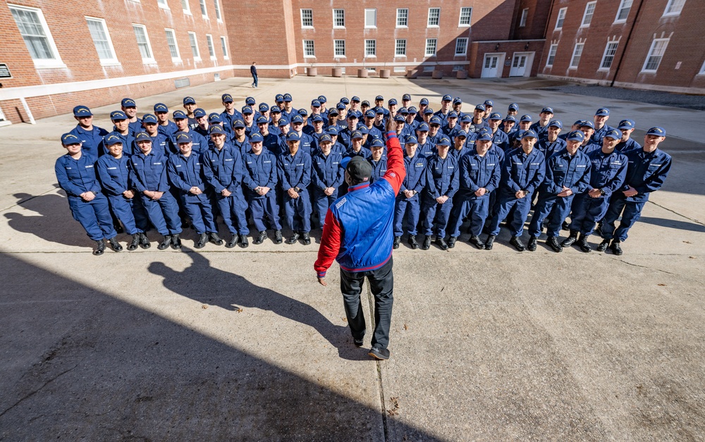 OJ Anderson Visits Coast Guard Academy