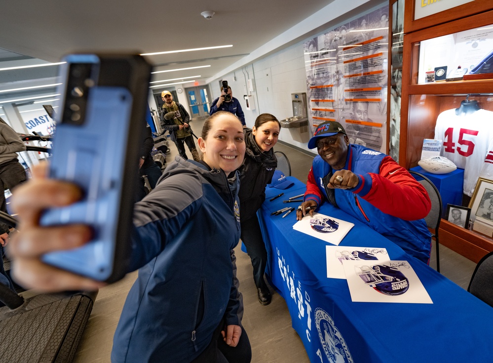 OJ Anderson Visits Coast Guard Academy