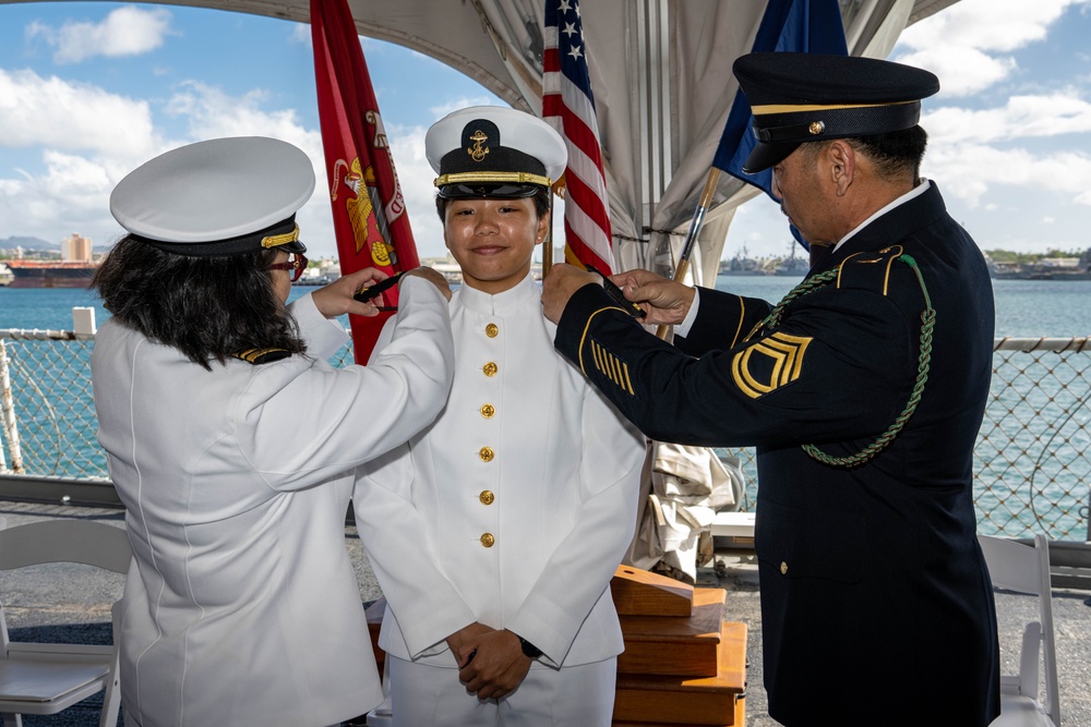 University of Hawaii Celebrates First Commissioning of Midshipman