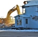 Continued building demolition in Fort McCoy’s 1600 block makes way for more transformation by construction