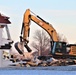 Continued building demolition in Fort McCoy’s 1600 block makes way for more transformation by construction