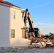 Continued building demolition in Fort McCoy’s 1600 block makes way for more transformation by construction