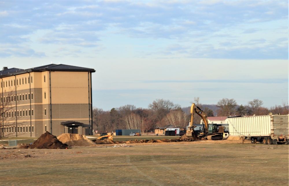 Continued building demolition in Fort McCoy’s 1600 block makes way for more transformation by construction