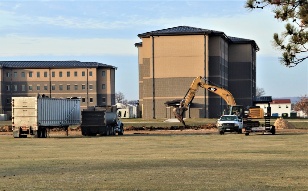 Continued building demolition in Fort McCoy’s 1600 block makes way for more transformation by construction