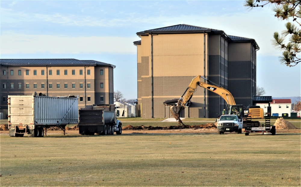 Continued building demolition in Fort McCoy’s 1600 block makes way for more transformation by construction