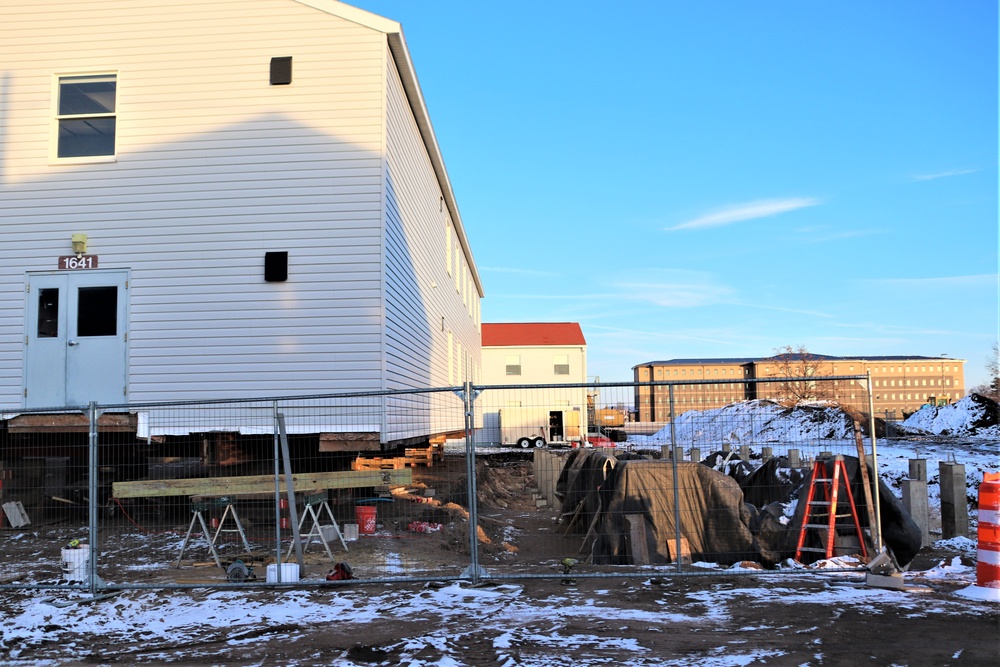 Work to finish reset for relocated World War II-era barracks continues at Fort McCoy