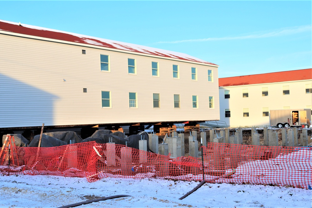 Work to finish reset for relocated World War II-era barracks continues at Fort McCoy