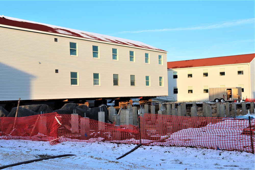 Work to finish reset for relocated World War II-era barracks continues at Fort McCoy