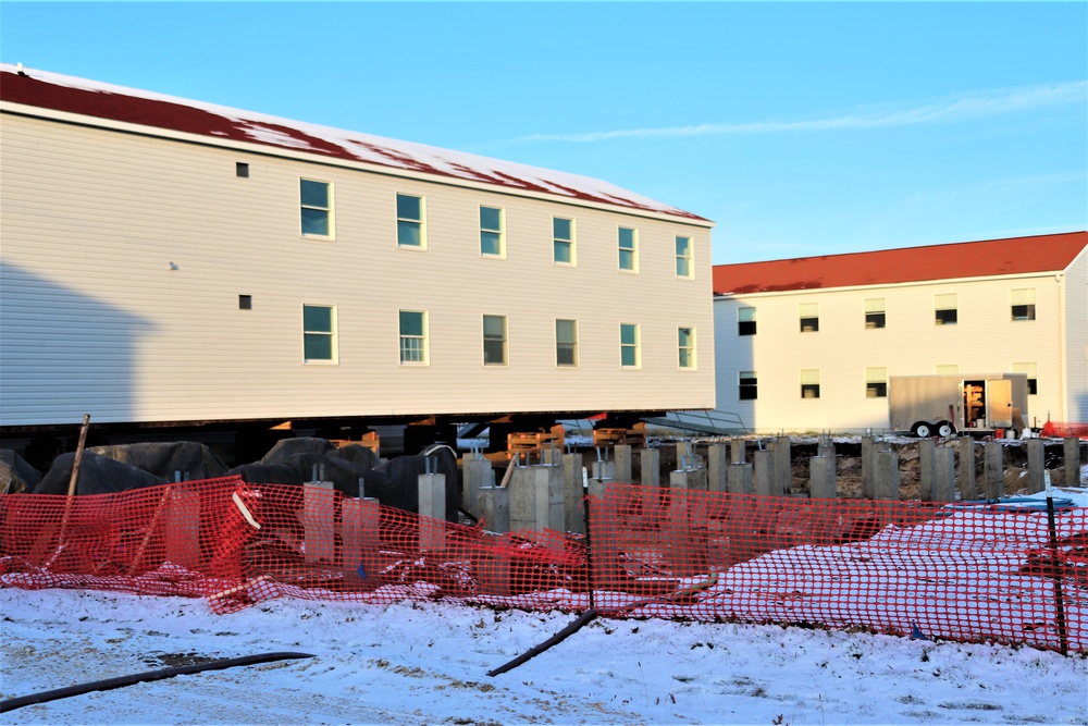 Work to finish reset for relocated World War II-era barracks continues at Fort McCoy