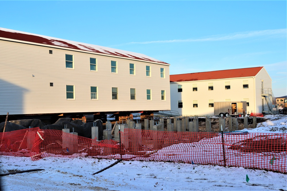 Work to finish reset for relocated World War II-era barracks continues at Fort McCoy