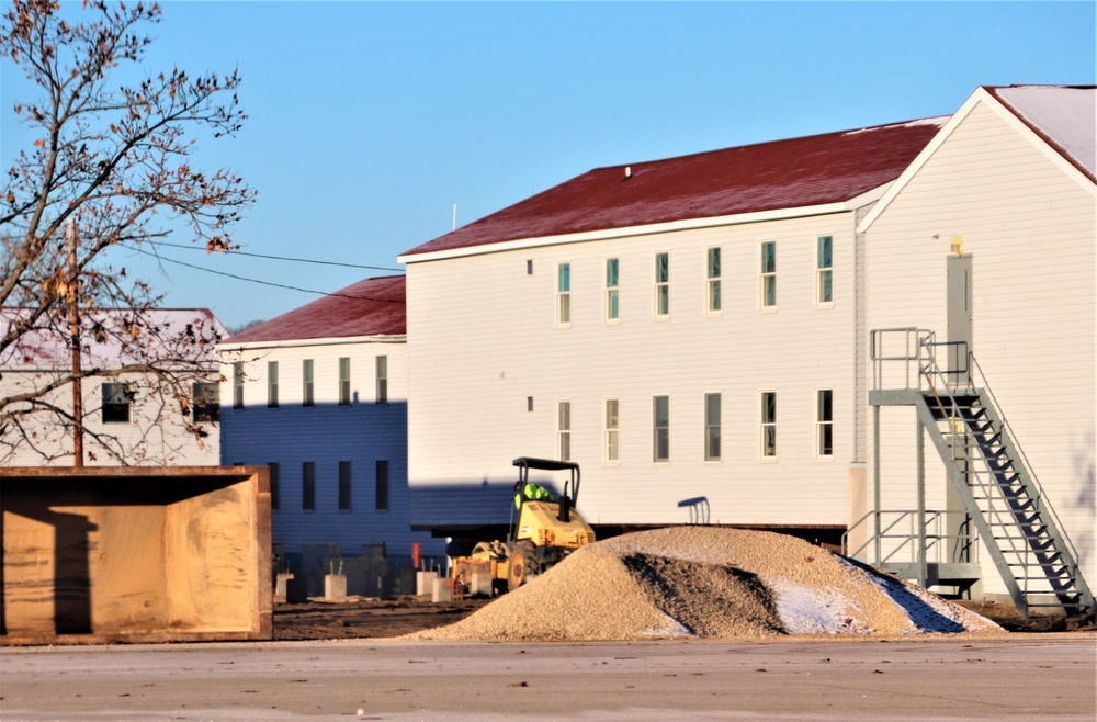 Work to finish reset for relocated World War II-era barracks continues at Fort McCoy