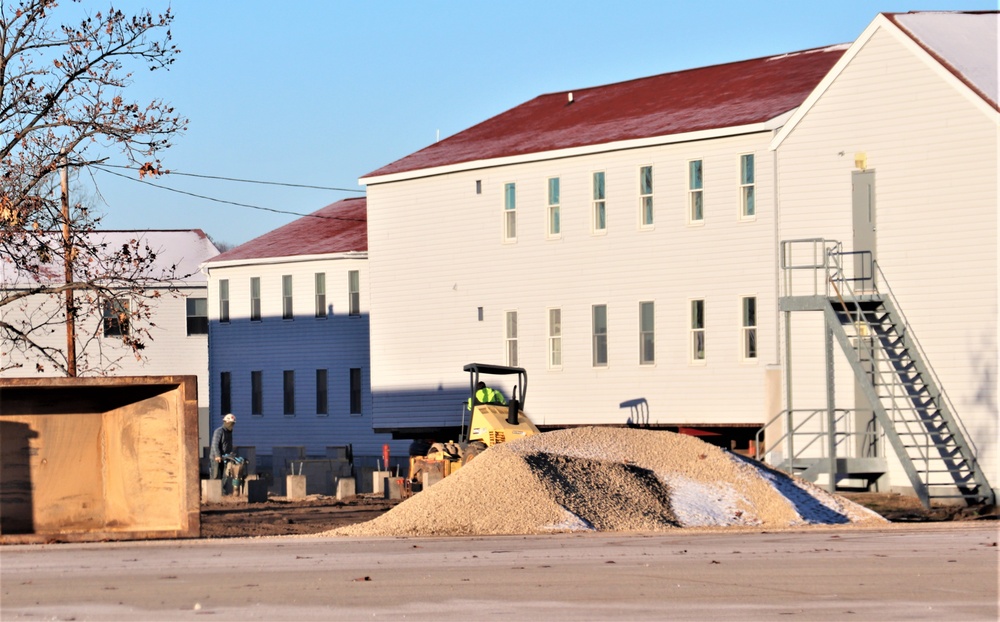 Work to finish reset for relocated World War II-era barracks continues at Fort McCoy