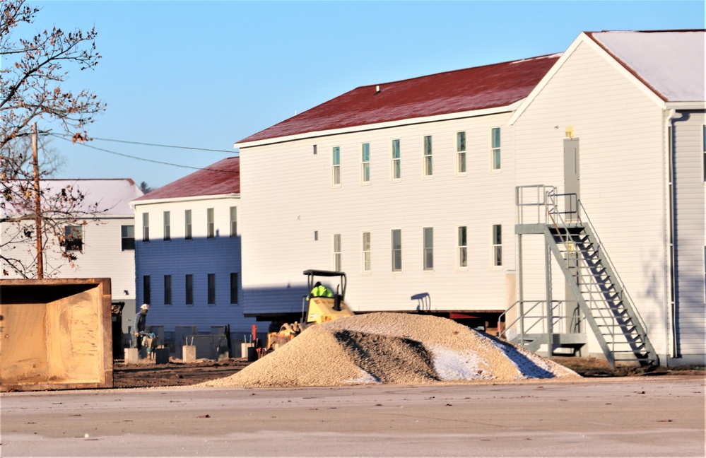 Work to finish reset for relocated World War II-era barracks continues at Fort McCoy