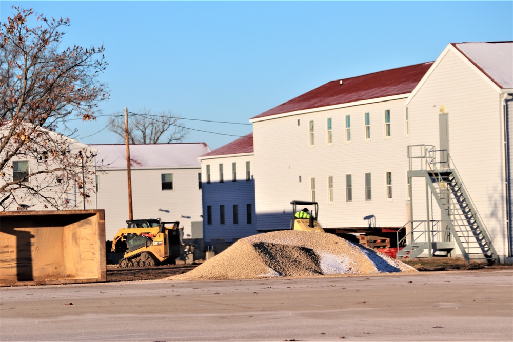 Work to finish reset for relocated World War II-era barracks continues at Fort McCoy