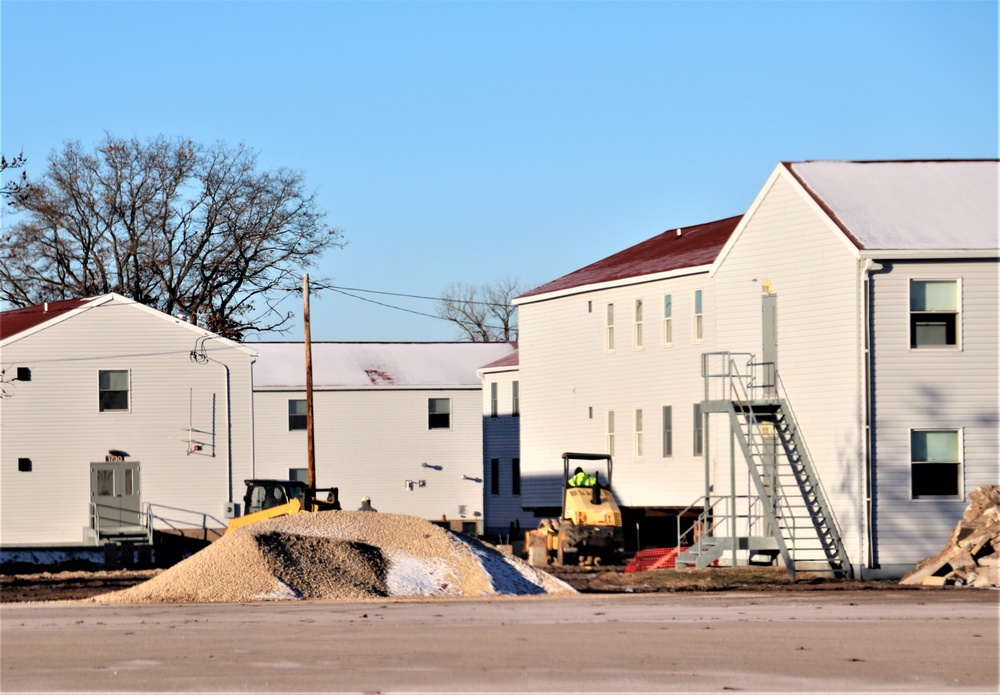 Work to finish reset for relocated World War II-era barracks continues at Fort McCoy