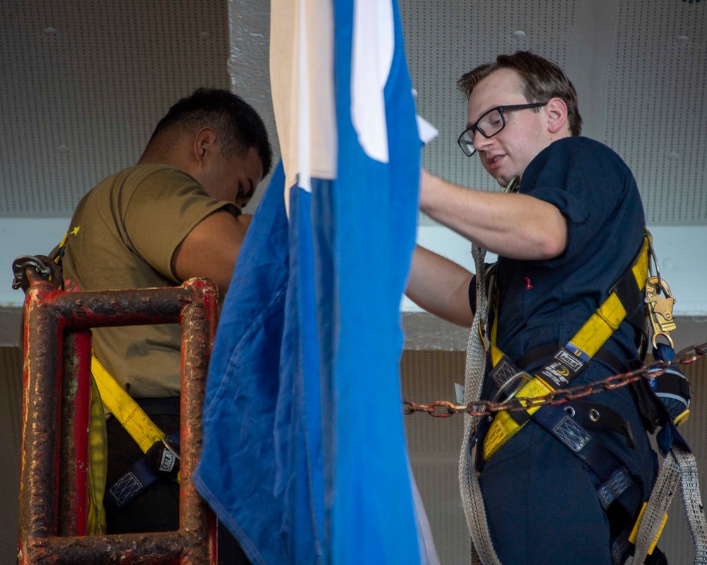 DVIDS - Images - Sailors Hang Flags Aboard USS Carl Vinson (CVN 70 ...